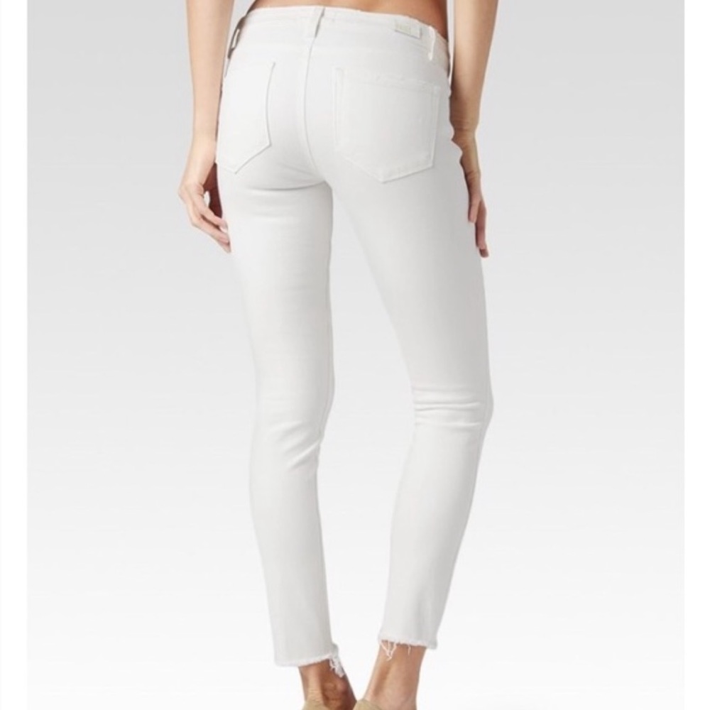 Paige Verdugo Ankle Jeans Distressed Optic White